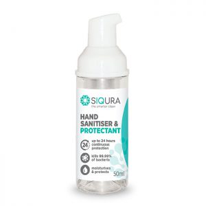 Siqura Hand Santiser 50ml Foam Pump Bottle